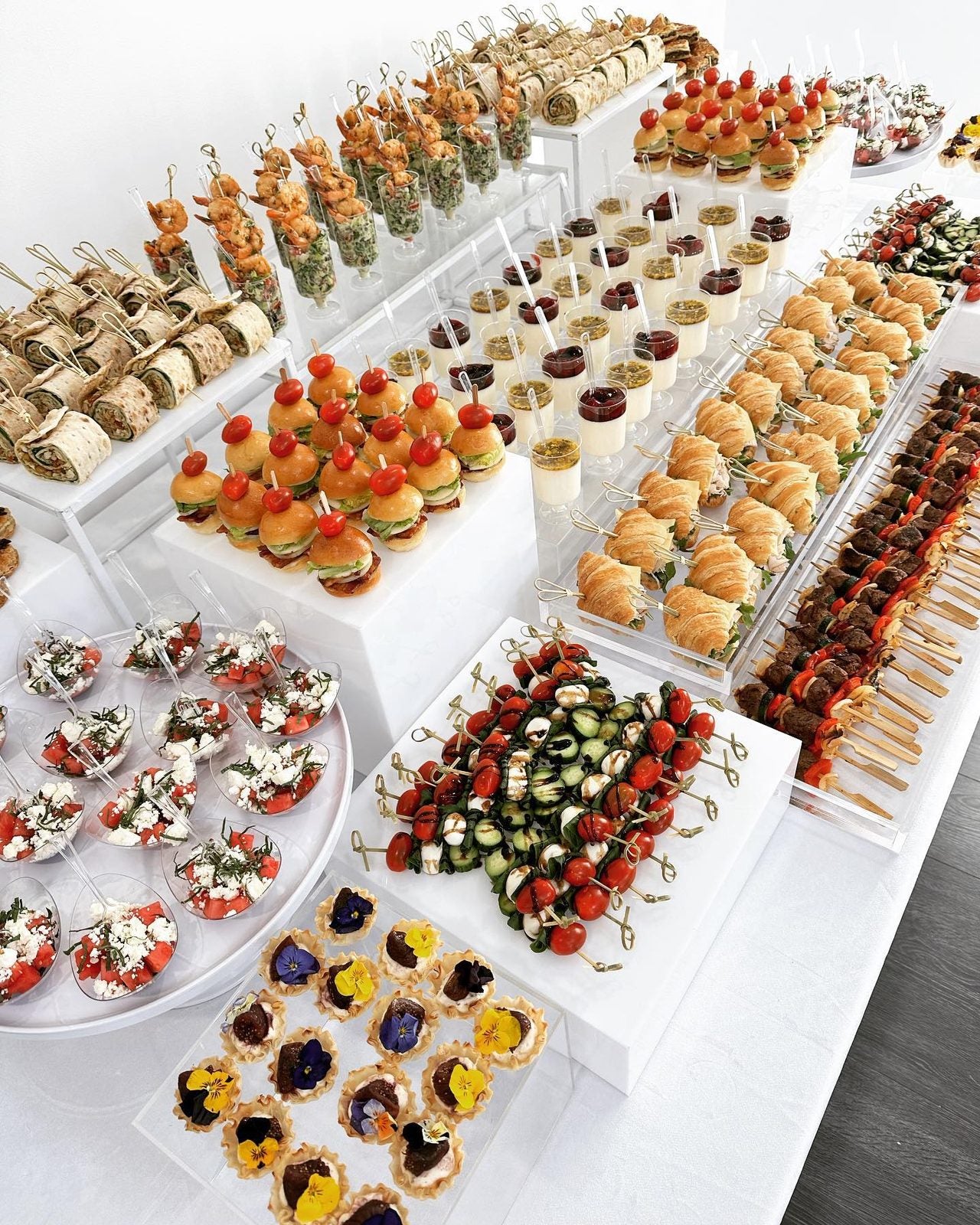 Full canapé spread